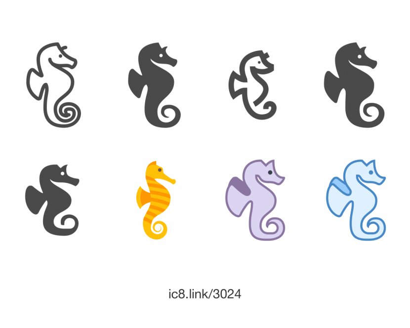 Seahorse Download Font - Logo Transparent PNG