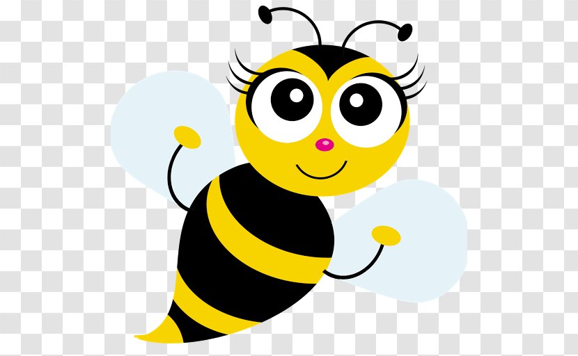 Western Honey Bee Clip Art - Black And White Transparent PNG