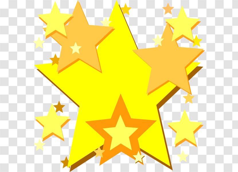 Star Free Content Clip Art - Pole - Yellow Stars Transparent PNG