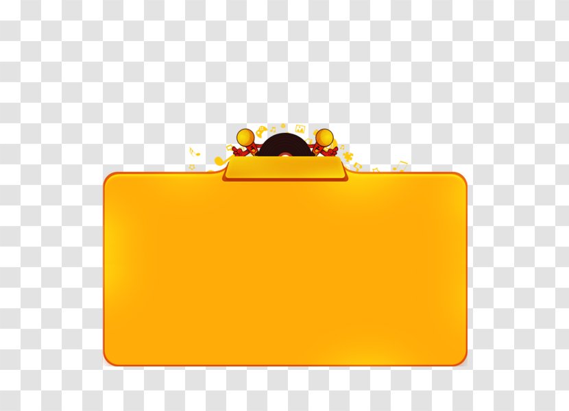 Cartoon Icon - Chart - Yellow Frame Publicity Transparent PNG