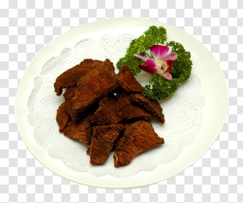 Xuanhan County Gantangzhen Kung Pao Chicken Jerky Kaijiang - Dish - Gold Beef Transparent PNG