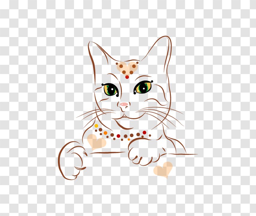 Cat Drawing Illustration - Cartoon - Hand-painted Transparent PNG