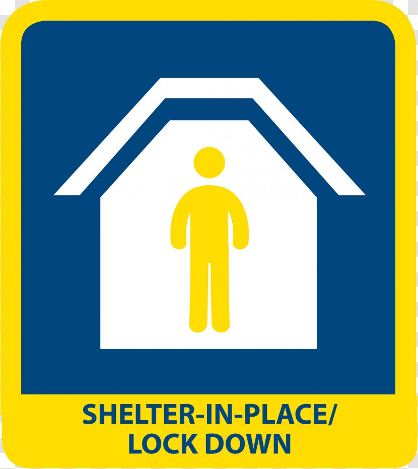 Shelter In Place Lockdown Emergency Management Symbol Building - Sign Transparent PNG