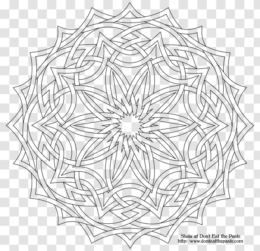 Mandala Coloring Book Yantra - Sacred - Symbol Transparent PNG