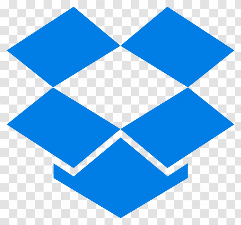Dropbox Logo File Hosting Service - Brand - Blue Geometric Transparent PNG