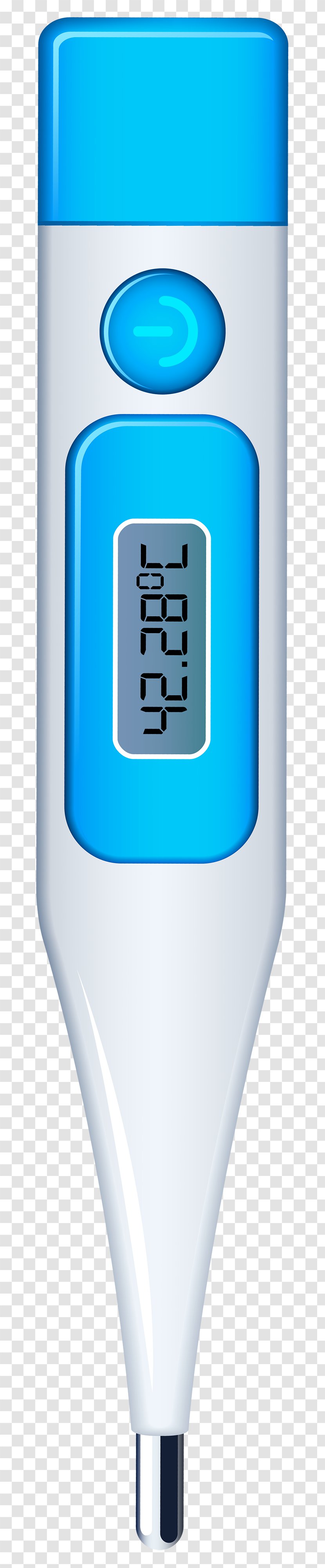 Medical Thermometers Atmospheric Thermometer Clip Art - Electric Blue Transparent PNG