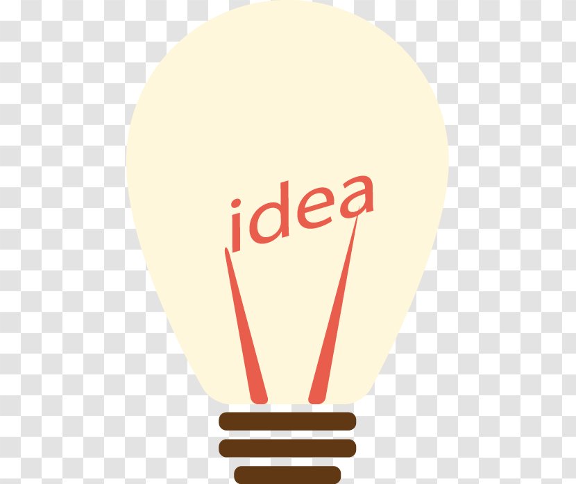 Incandescent Light Bulb Logo Lamp - Flat Cartoon Transparent PNG