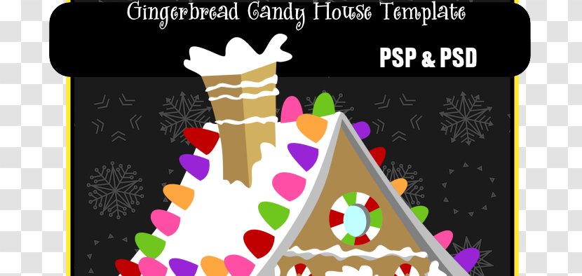 Christmas Tree Day Clip Art - Text - Gingerbread House Transparent PNG