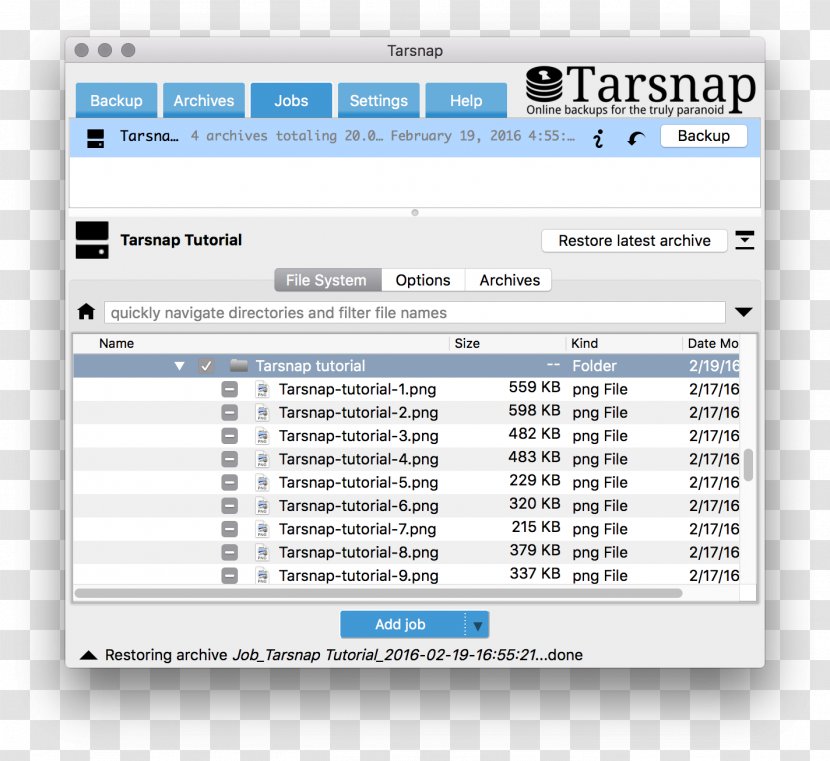 Computer Software Tarsnap Remote Backup Service Front And Back Ends Program - Computing Platform Transparent PNG