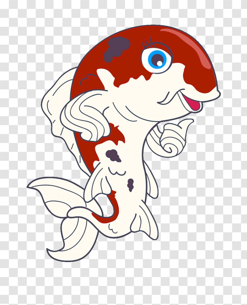 Koi Blog Fish Fin - Heart - Mascot Transparent PNG