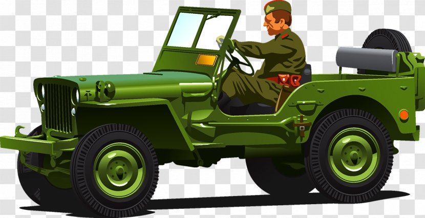 Jeep Car Army Royalty-free - Creative Market - Officers Cars Transparent PNG