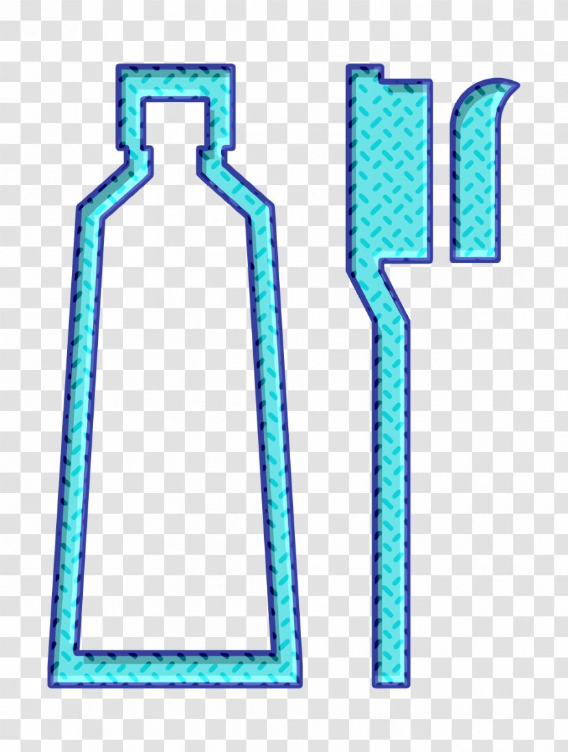 Bathroom Icon Clean Essentials - Electric Blue Turquoise Transparent PNG