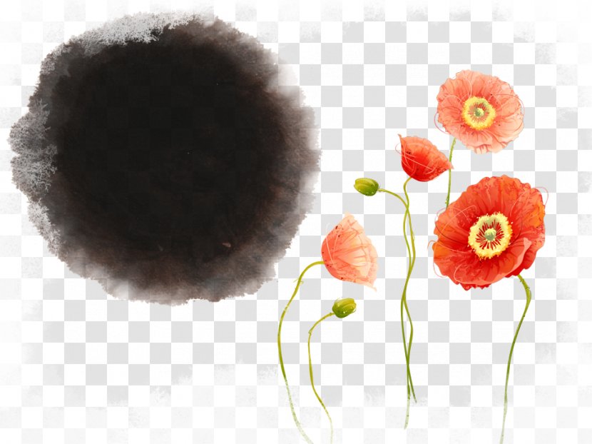 Liutu Inkstick - Flower - Ink Transparent PNG