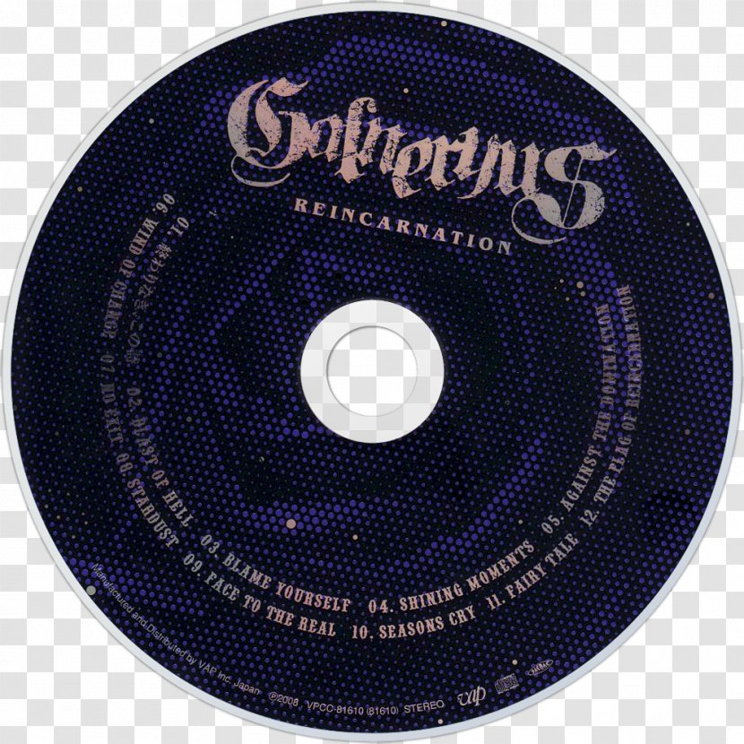 Compact Disc Reincarnation Galneryus Computer Hardware Label - Dvd Transparent PNG