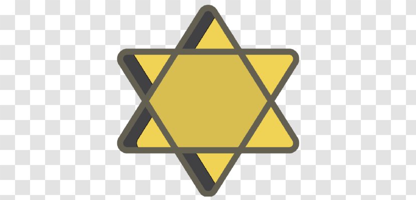 The Holocaust Yellow Badge Star Of David Jewish People Polygons In Art And Culture - Jew Transparent PNG