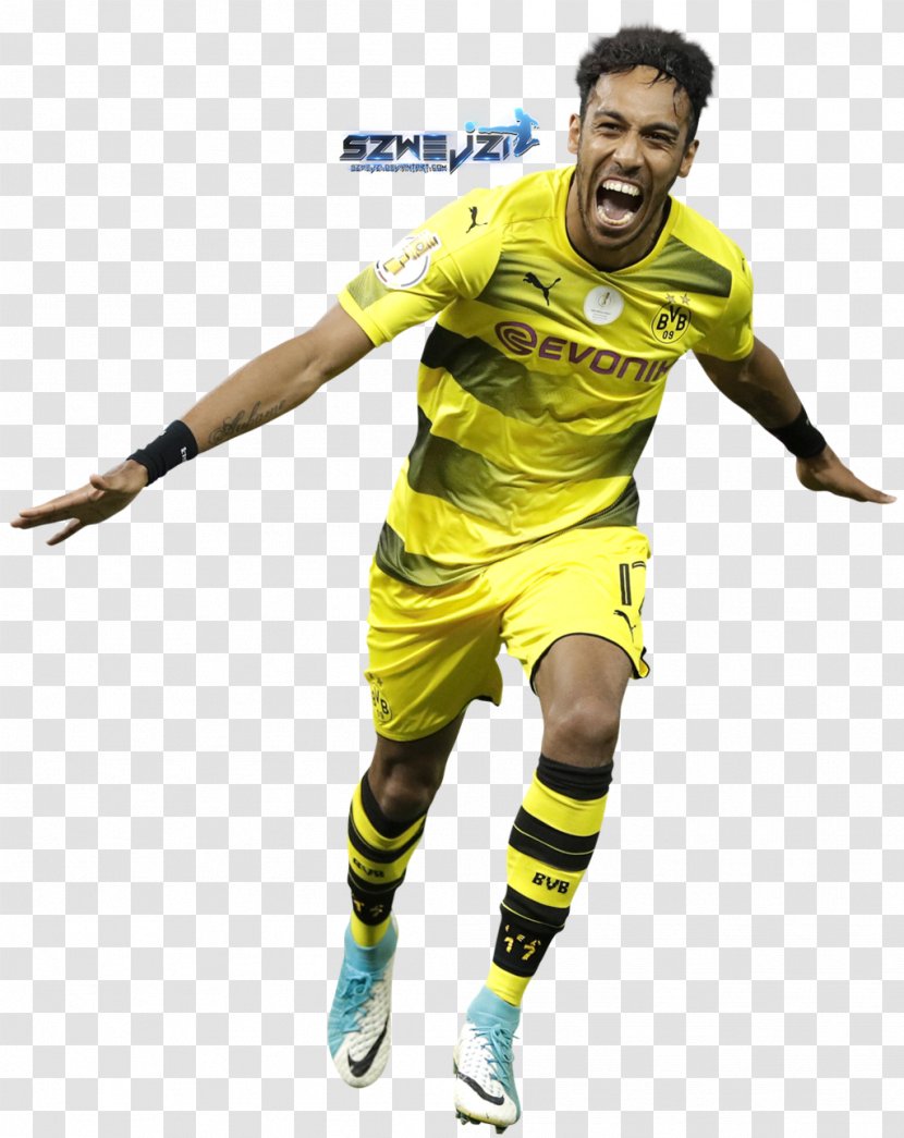 Pierre-Emerick Aubameyang Borussia Dortmund Soccer Player Image - Football Transparent PNG
