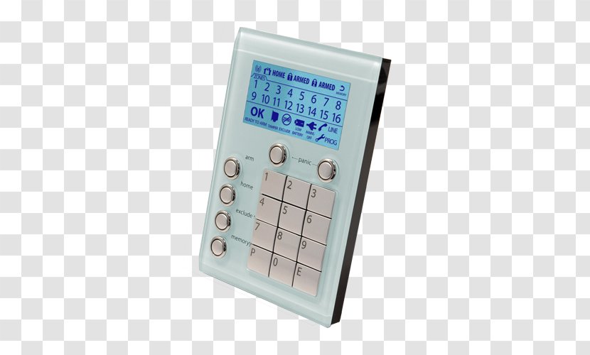 Numeric Keypads Security Alarms & Systems Ness Corporation Wireless Camera - Control Panel Transparent PNG