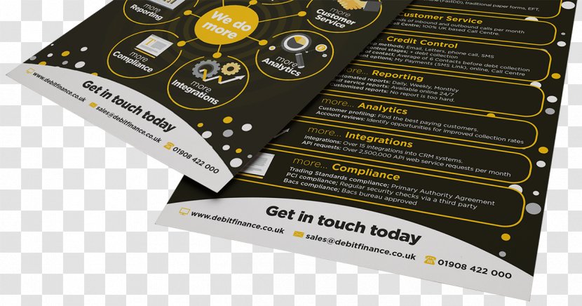 Brand Font Product - Yellow - Across Flyer Transparent PNG