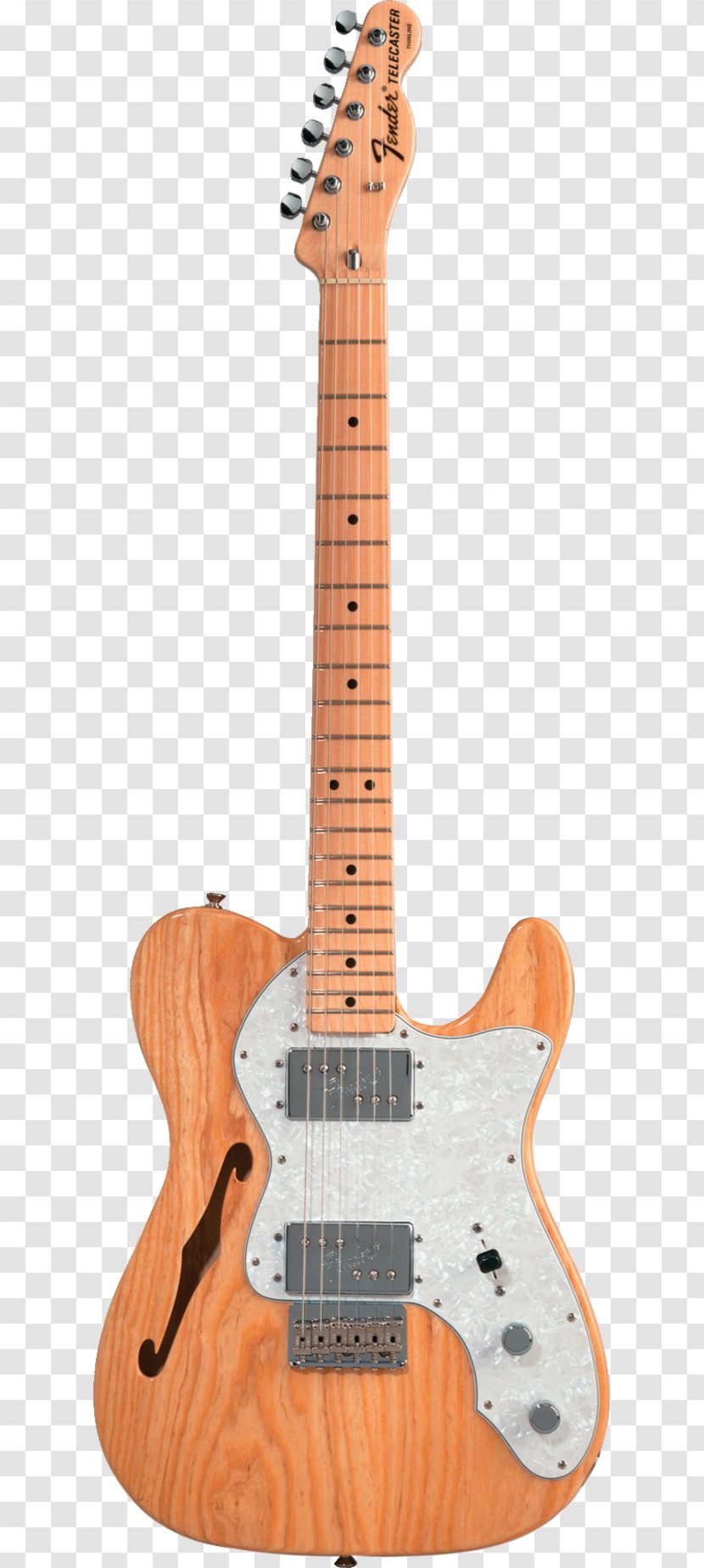Fender Telecaster Thinline Classic Series '72 Musical Instruments Corporation Guitar - Deluxe Transparent PNG