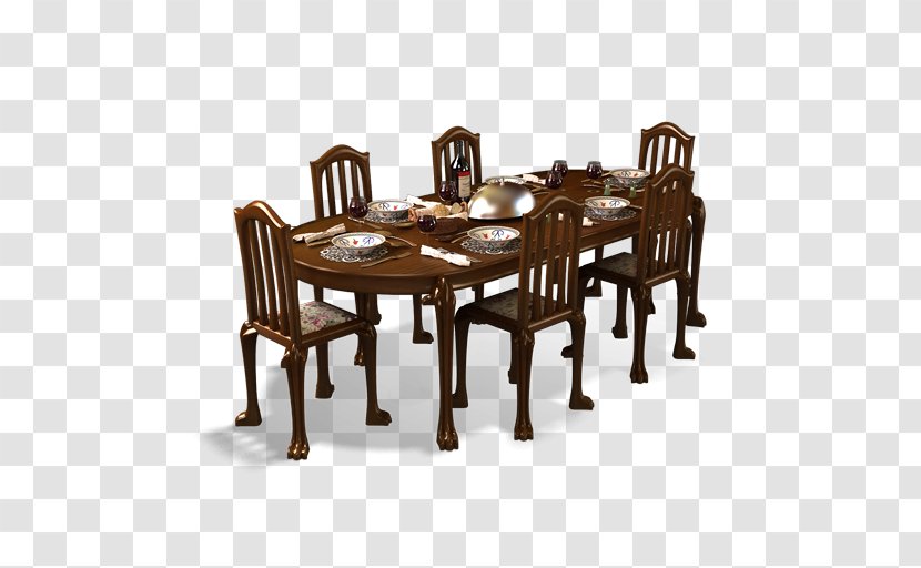 Table Furniture Dining Room Chair Transparent PNG
