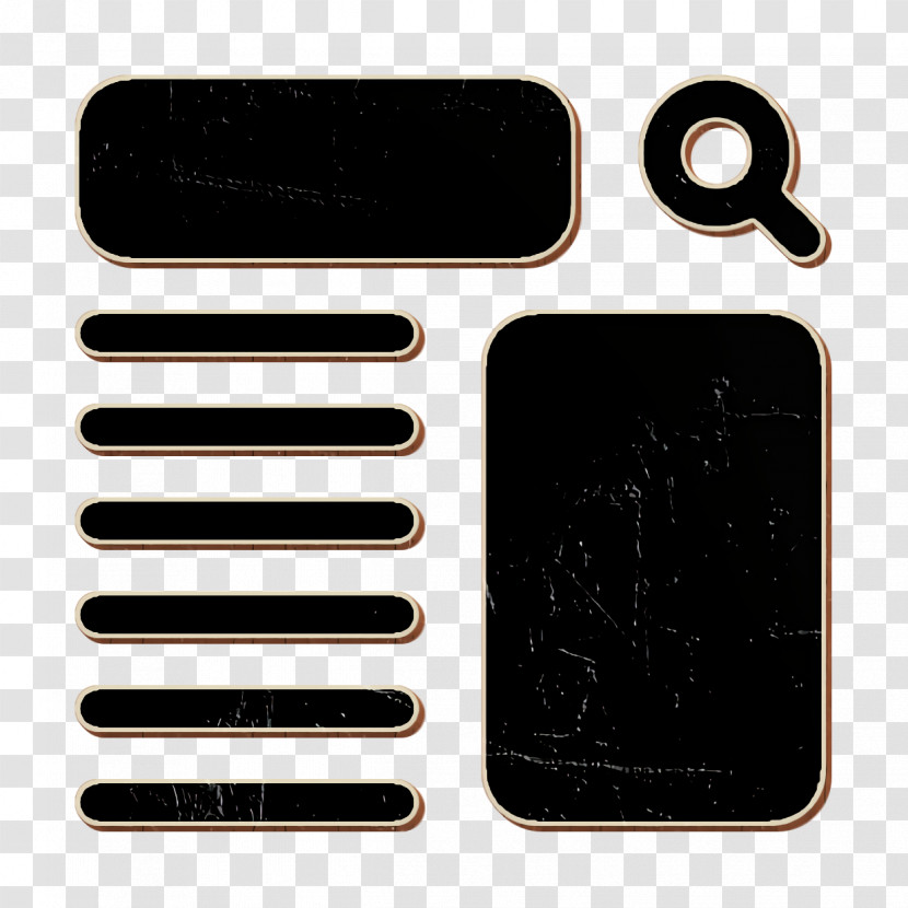 Wireframe Icon Ui Icon Transparent PNG