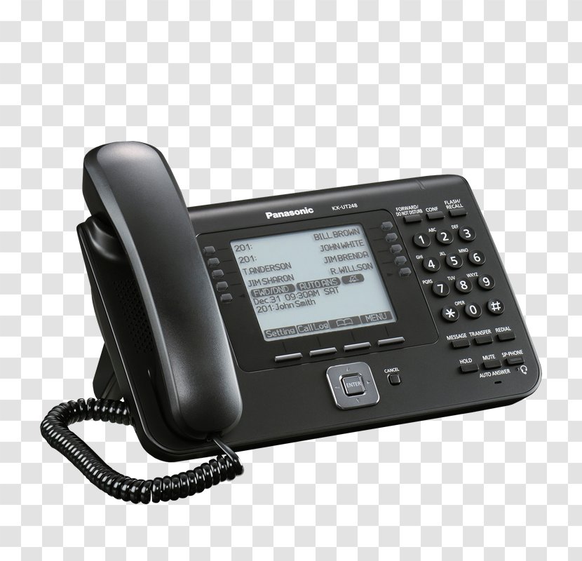 Business Telephone System Panasonic KX-UT248NE Executive SIP Phone Session Initiation Protocol IP PBX - Wireless Intercom Transparent PNG
