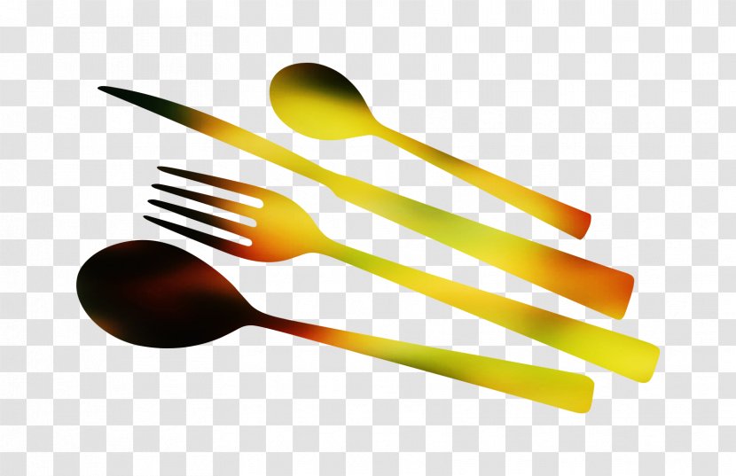 Yellow Product Design Fork Spoon - Tool Transparent PNG