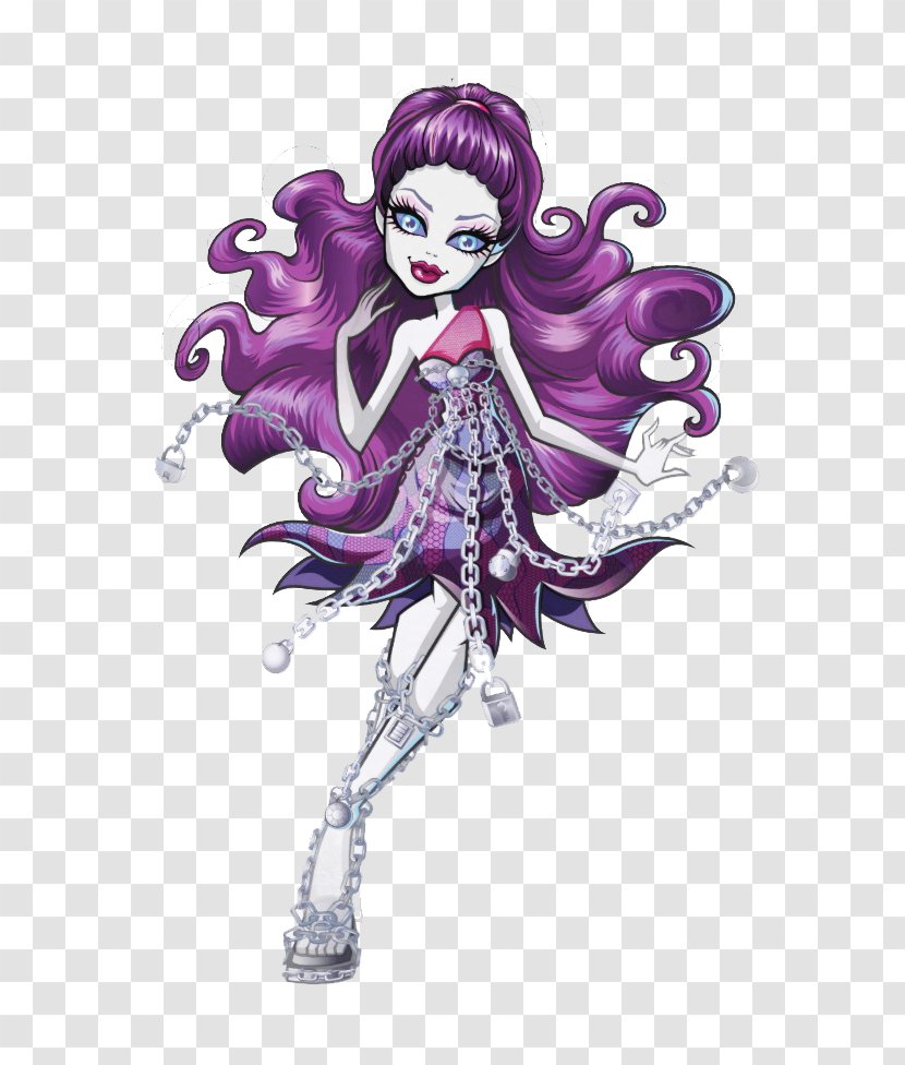 Monster High Spectra Vondergeist Daughter Of A Ghost Ghoul Toy - Cartoon Transparent PNG