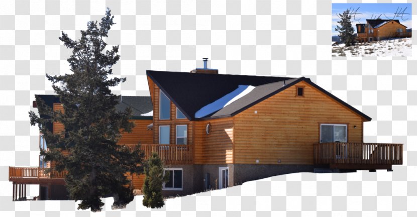 House Facade Building Cottage Log Cabin - Real Estate Transparent PNG