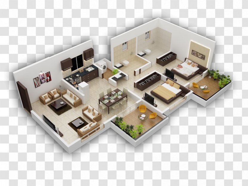 Isometric Projection Granger House Apartment Axonometric - Floor Plan Transparent PNG