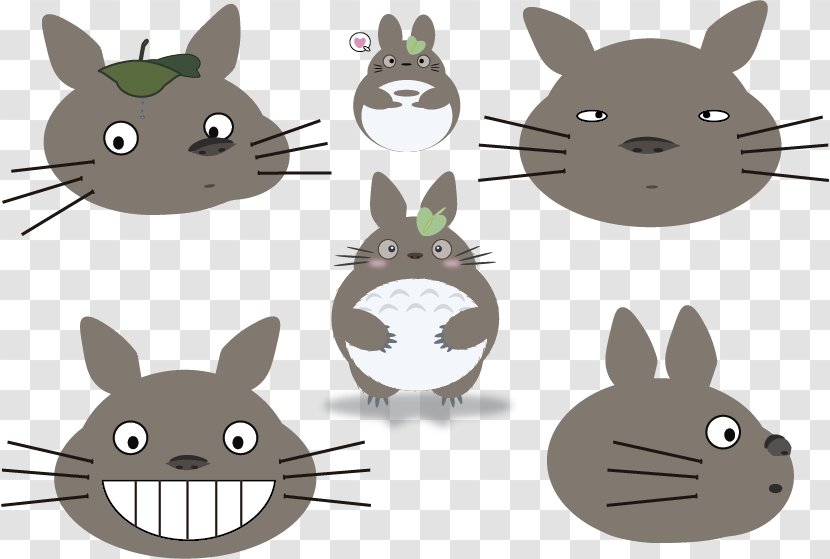 Cat Hare Domestic Rabbit Mouse Rat - Carnivora - Totoro Transparent PNG