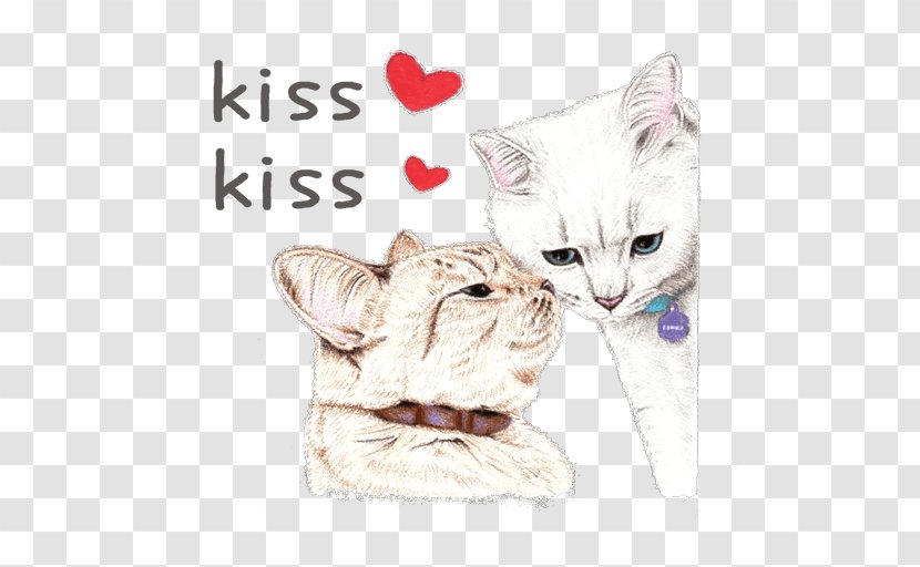 White Coffee Whiskers Kitten Cat - Paw Transparent PNG