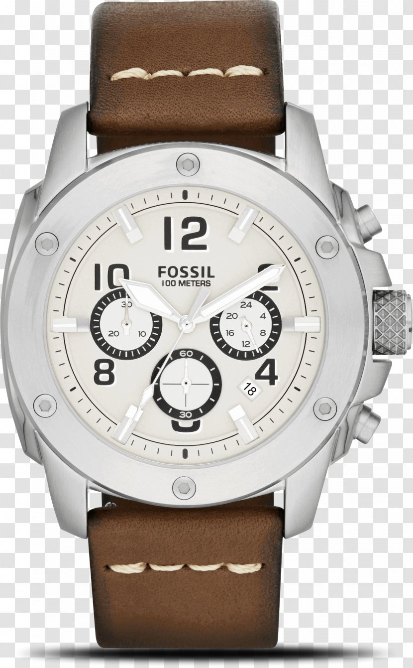 Fossil Group Chronograph Watch Tissot Strap - Ecodrive Transparent PNG