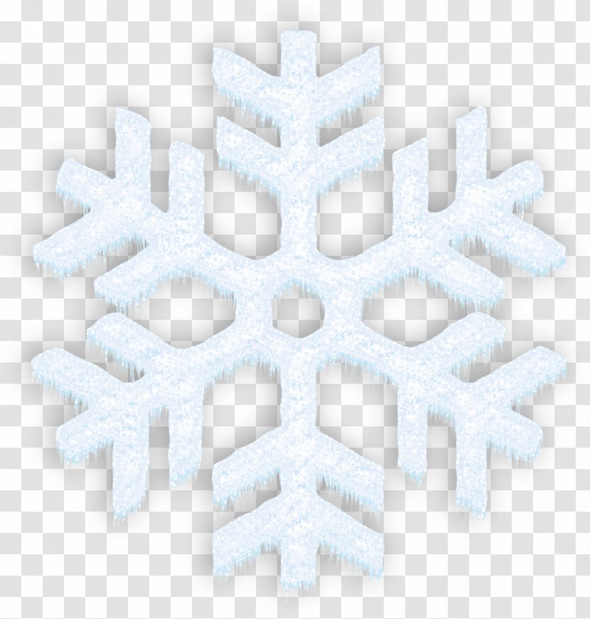 Snowflake Symmetry Pattern - Snow White Transparent PNG