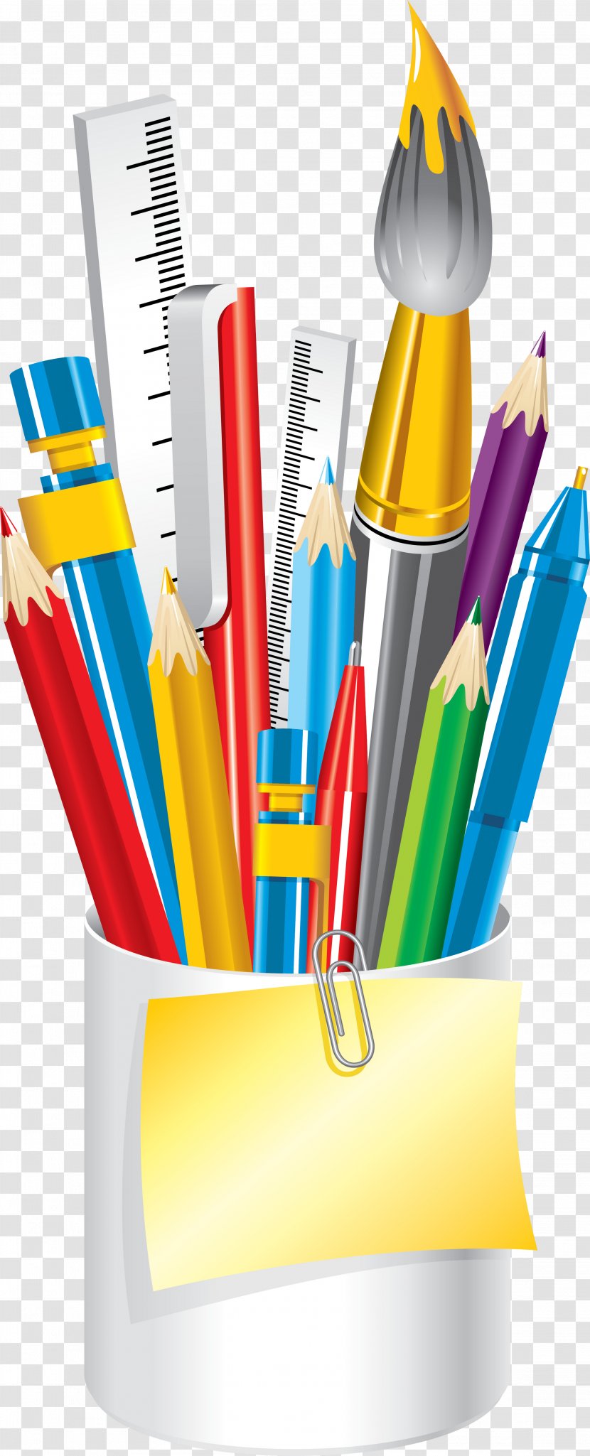 School Supplies Colored Pencil Clip Art - Material Transparent PNG