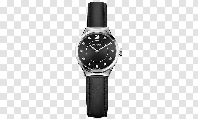 Amazon.com Watch Swarovski AG Strap Swiss Made - Black Luxury Watches Transparent PNG