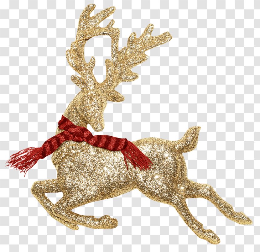 Reindeer Santa Claus Image - After Christmas Shopping Transparent PNG