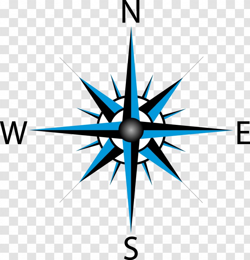 North Compass Rose Drawing - Triangle Transparent PNG