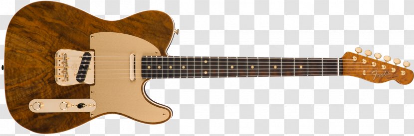 Fender Telecaster Stratocaster Electric Guitar Musical Instruments - Silhouette - Walnut Transparent PNG