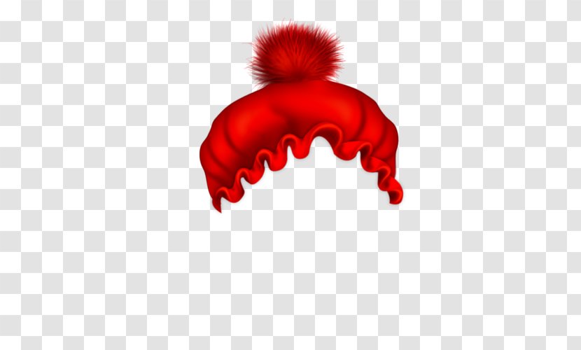 Hat Bonnet - Red - Women Winter Transparent PNG