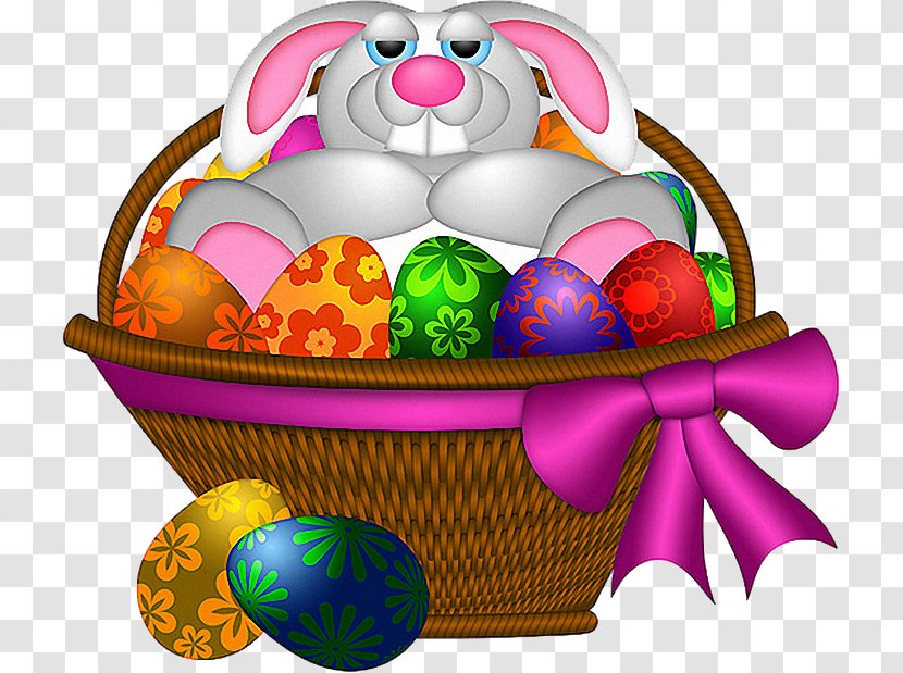 Easter Bunny Basket Rabbit - Egg Transparent PNG