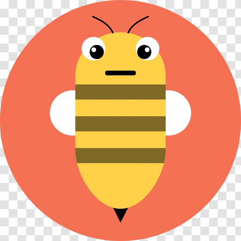 Clip Art Yellow Fruit Lady Bird - Membranewinged Insect - Abeille Icon Transparent PNG