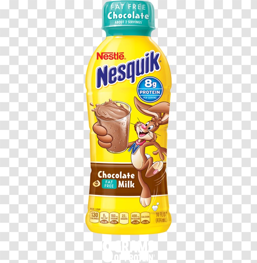 Chocolate Milk Nesquik Drink Mix Flavored - Strawberry Transparent PNG