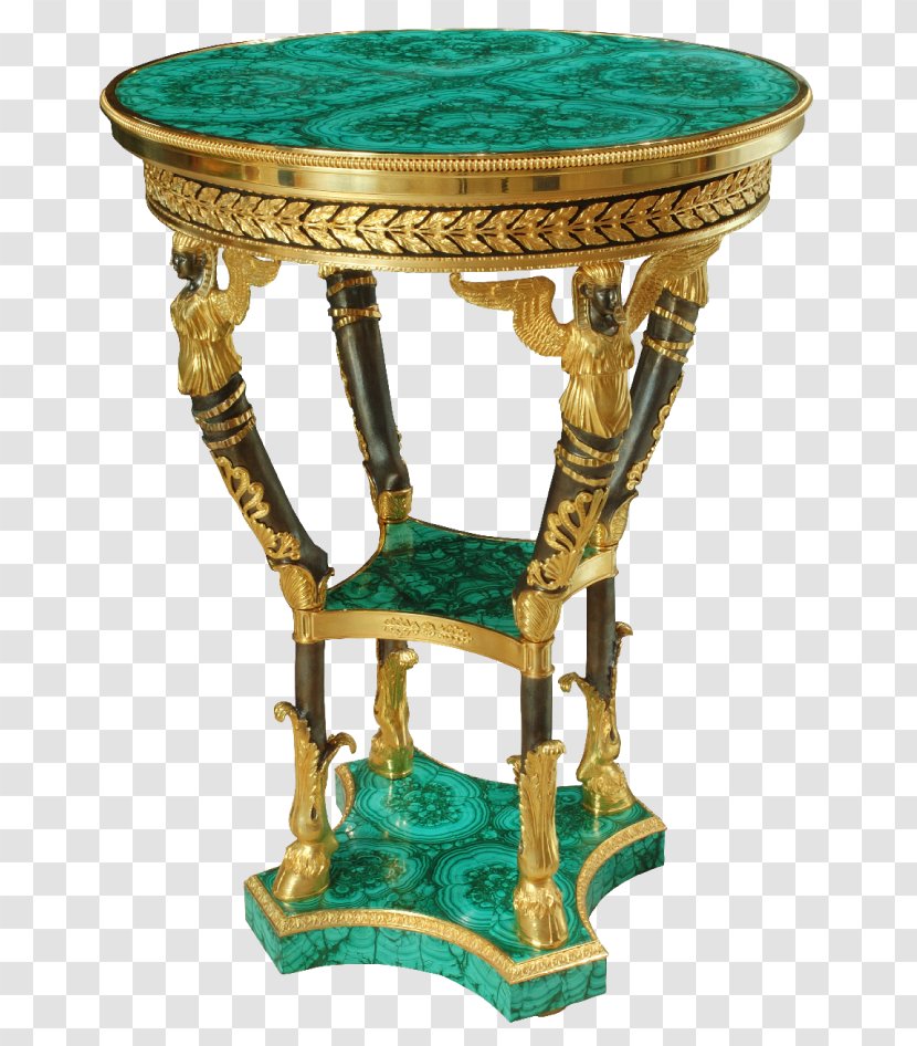 Bedside Tables Antique Furniture Malachite - Pedestal - Table Transparent PNG