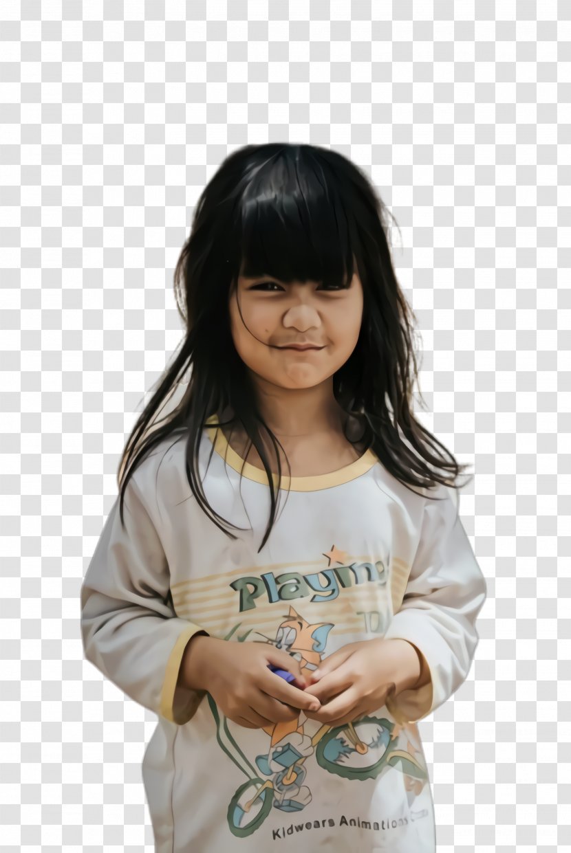 Little Girl - Shirt - Happy Gesture Transparent PNG
