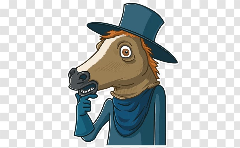 Telegram Sticker Horse Plague Doctor - Instant Messaging Transparent PNG