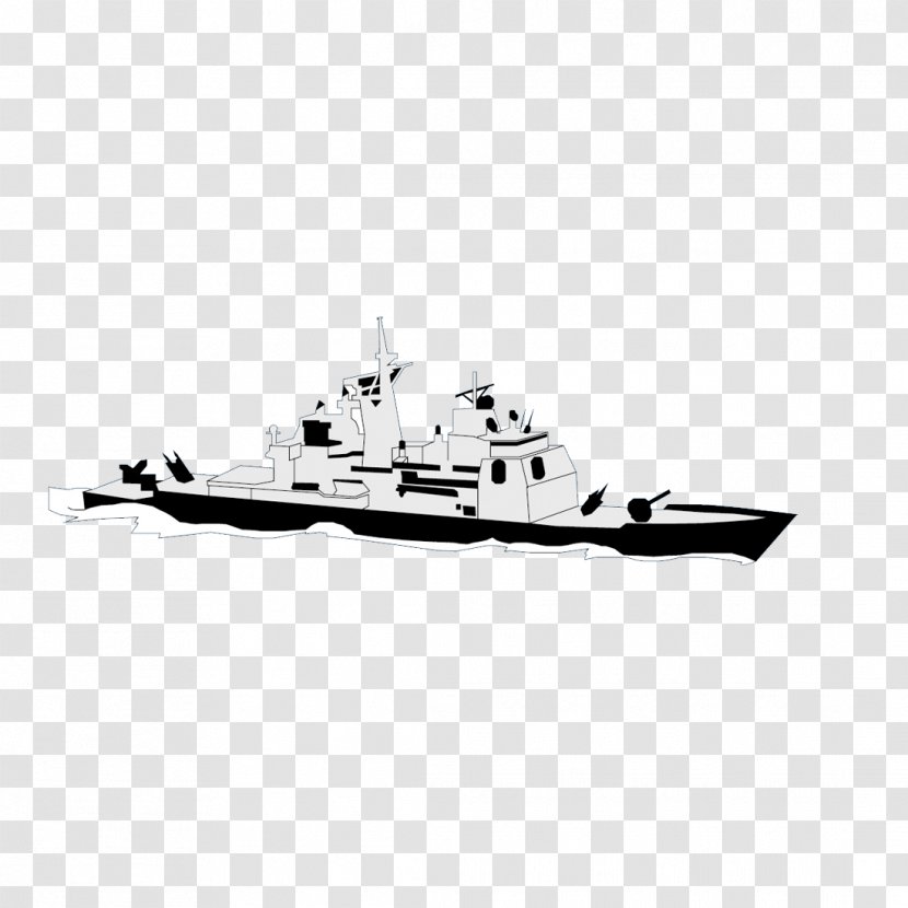 Guided Missile Destroyer Boat Heavy Cruiser Battlecruiser Warship - Ship - Model Diagram Transparent PNG