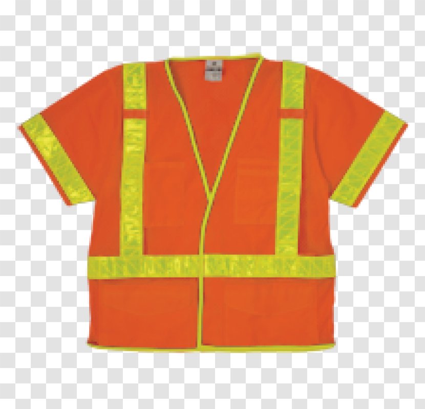 T-shirt Sleeve High-visibility Clothing Outerwear - Yellow Transparent PNG