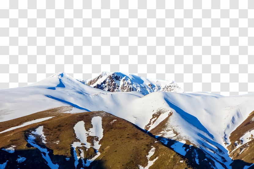 Glacial Landform Mountain Range Ice Glacier Landform Transparent PNG