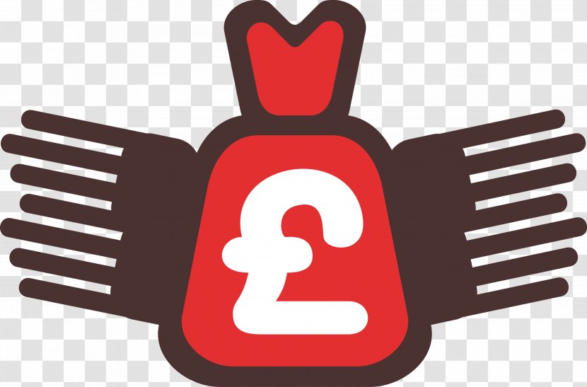 Money Bag - Logo - Red Vector Transparent PNG
